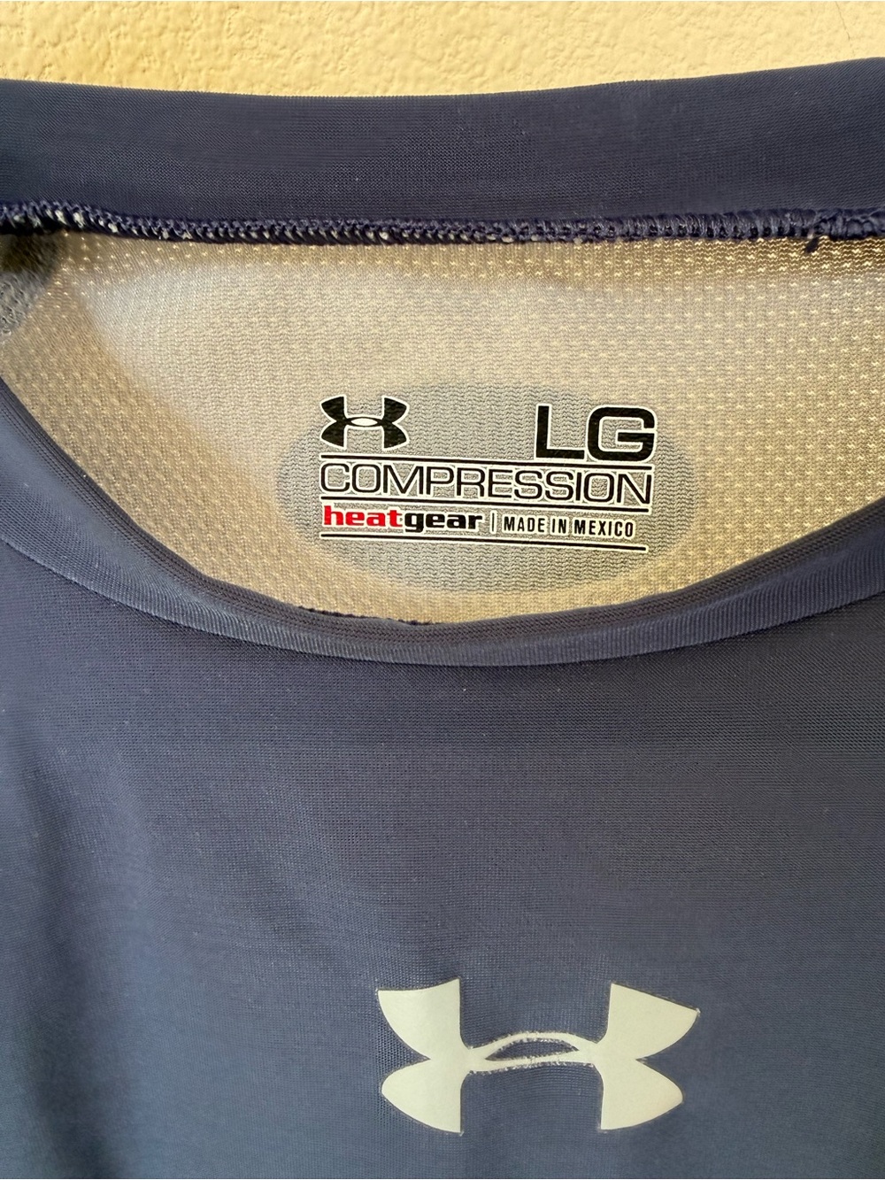 Under Armour blue and gray compression shirt - Picture 2 of 3